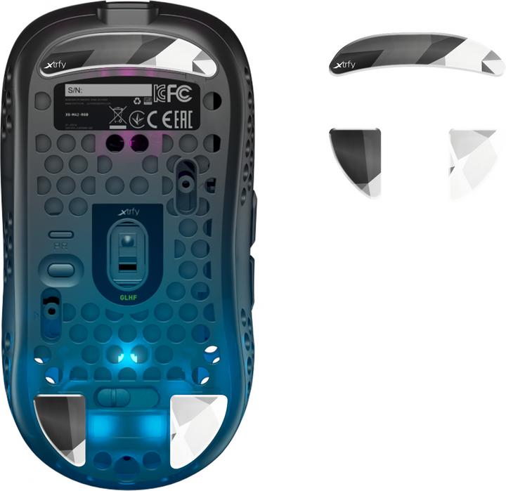 Immagine prodotto CHERRY Pattini Xtrfy ZUB Glass MZ1 Litus Bianco