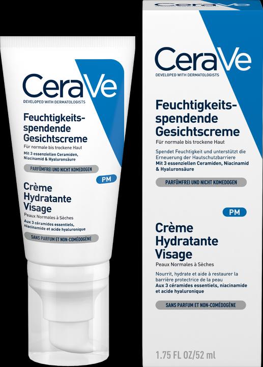 Productafbeelding CeraVe Hydraterende Gezichtscrème (52 ml, 24h crème)