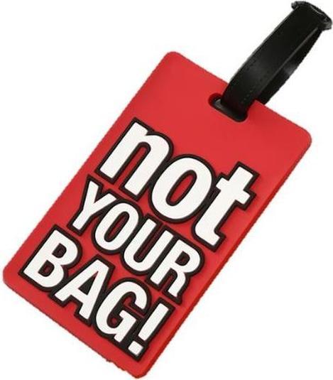 Actual product image MU Style Not Your Bag Series luggage tag with address label (Locks & Trailers)
