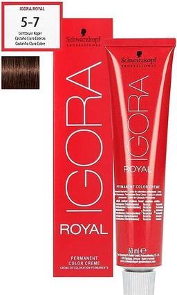 Schwarzkopf Igora Royal Hair Dye, 60 Ml, Shade 5-7, Light Chestnut Copper (Light Chestnut Copper)