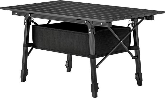 Swisshandel24 Campingtisch, Klappbarer Picknicktisch mit Aufbewahrungskorb, Tragetasche