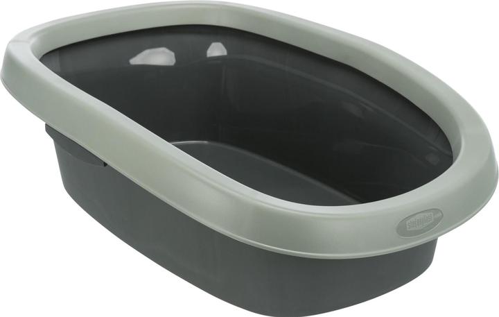 Actual product image Trixie Cat litter tray Be Eco Carlo, with rim (Cat litter tray open)