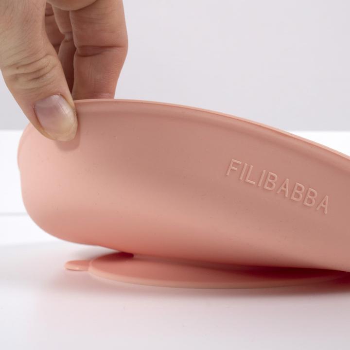 Actual product image Filibabba Silicone plate 2-pack - Peach