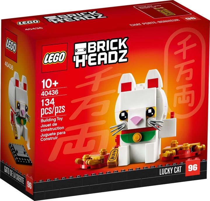 Image du produit LEGO BrickHeadz - Chat porte-bonheur (40436, LEGO Brickheadz)