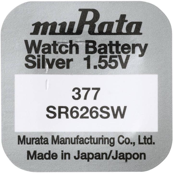 Actual product image Murata Button cells 377 (10 pcs., Device specific, 26 mAh)