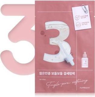 Actual product image Numbuzin No.3 Tingle Pore Softening Sheet Mask Korean Face Skin Care K-Beauty