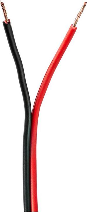 Produktbild Nedis Lautsprecherkabel 2X 0.75 mm² Kupfer 100.0 m rund PVC Red / Schwarz Rolle (100 m, 0.75 mm²)