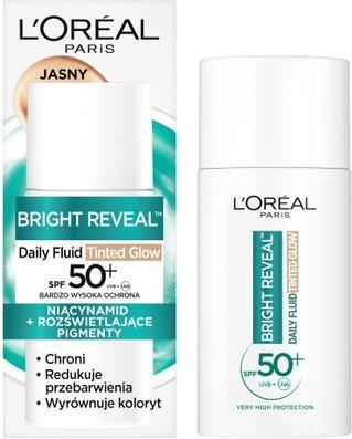 L'Oréal Paris L'Oreal Daily Fluid Spf 50+ Tinted Glow Lightweight Tinted Fluid Light 50ml (Suntan cream, SPF 50+, 50 ml)