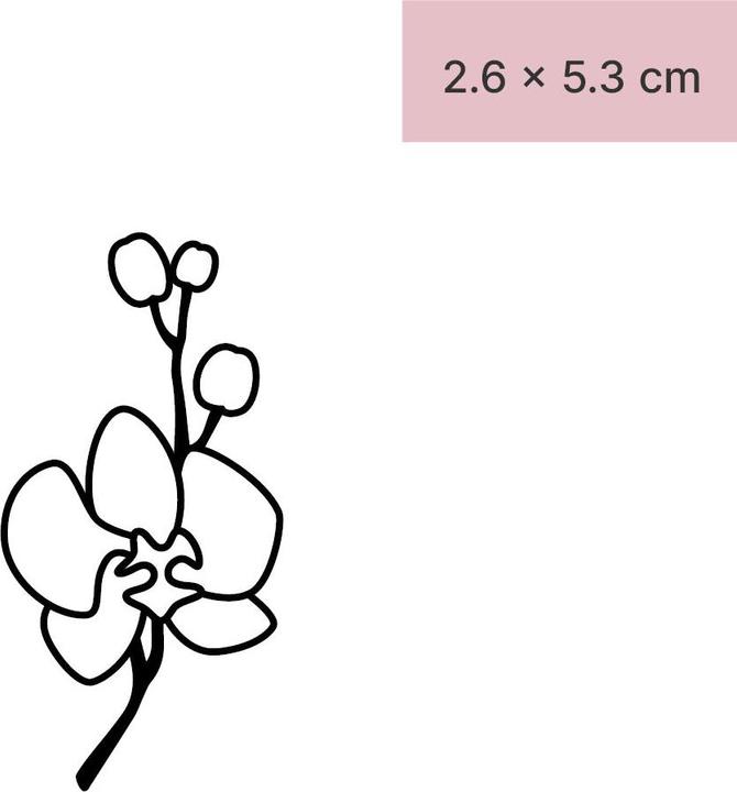 Produktbild minink Temporäres Tattoo – Schöne Orchidee