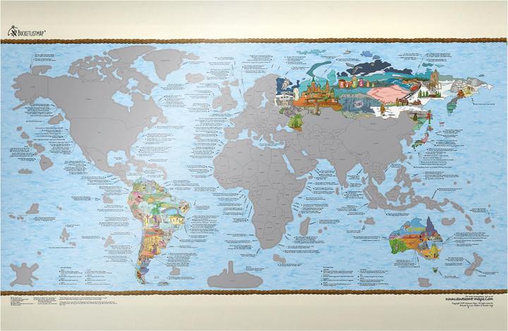 Produktbild Awesome Maps Travel Map Weltkarte in Scratch Edition