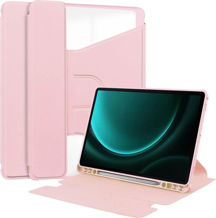 Actual product image Cover-Discount Galaxy Tab S9 FE+ - 360-degree tablet sleeve pink (Galaxy Tab S9 FE+)