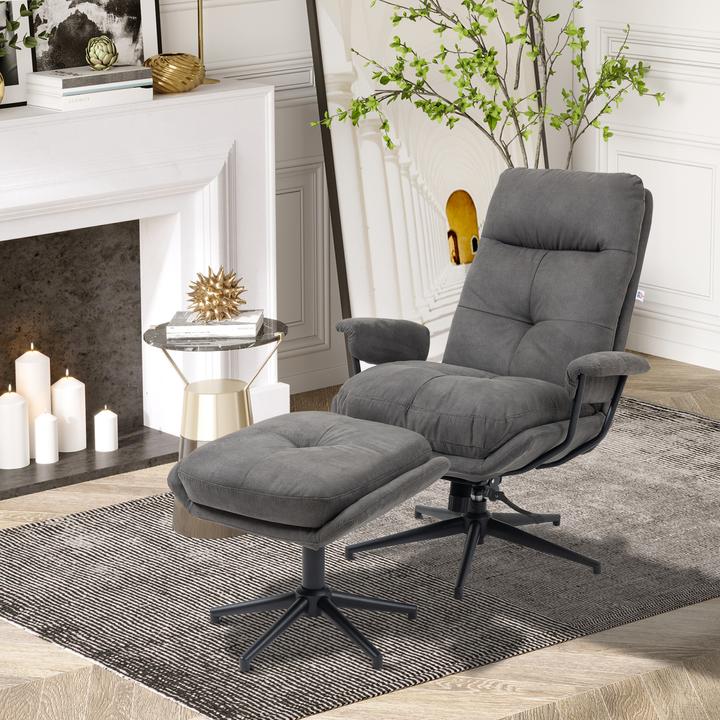 Produktbild Homcom Relaxsessel mit Hocker