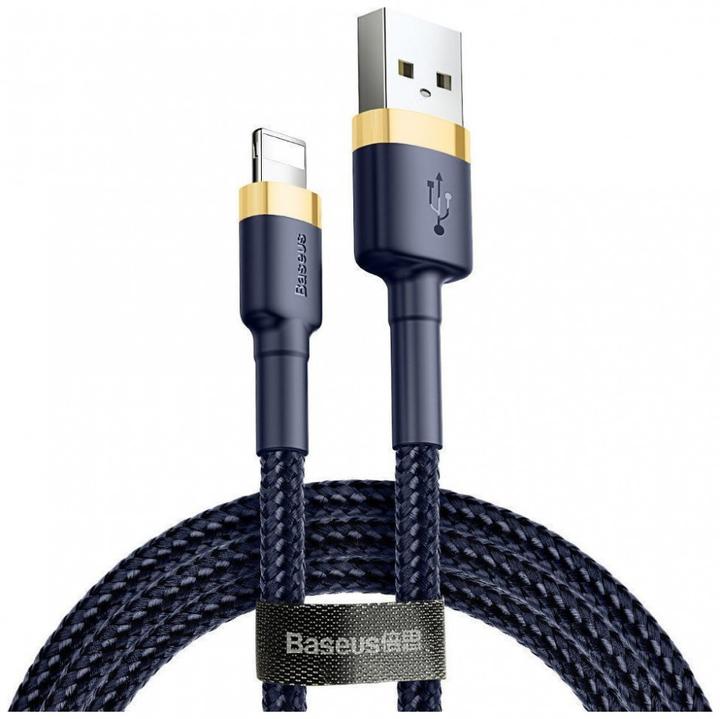 Productafbeelding Baseus Cafule Lightning kabel 1.5A 2m (Goud+Donkerblauw) (2 m, 15 W)