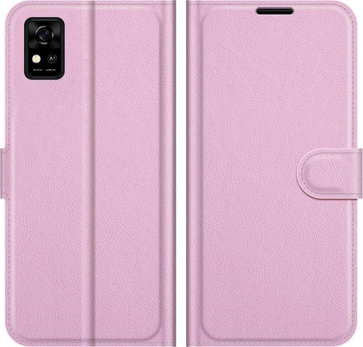 Produktbild König Design Hülle Handy Schutz für ZTE Blade A31 Case Flip Cover Tasche Etuis Bumper Rosa (ZTE Blade A31)