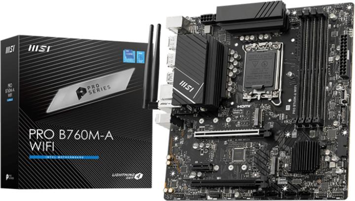 MSI PRO B760M-A WIFI (LGA 1700, Intel B760, mATX)