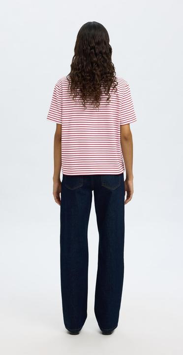 Actual product image Selected Femme Slfessential Ss Striped Boxy Tee Noos (L)