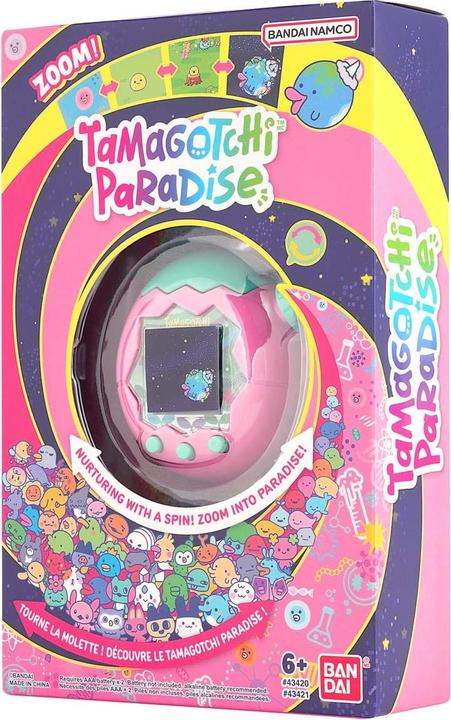 Actual product image Bandai Tamagotchi Paradise Land pink (German, Spanish, Chinese, French, Korean, Japanese, Italian, Portuguese, English)