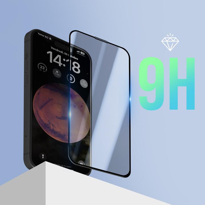 Produktbild Avizar Panzerglas Schutzfolie 9H (1 Stück, Apple iPhone 15 Pro)