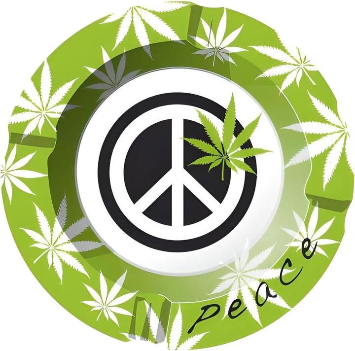 Produktbild Kulu Metall Aschenbecher Peace 1
