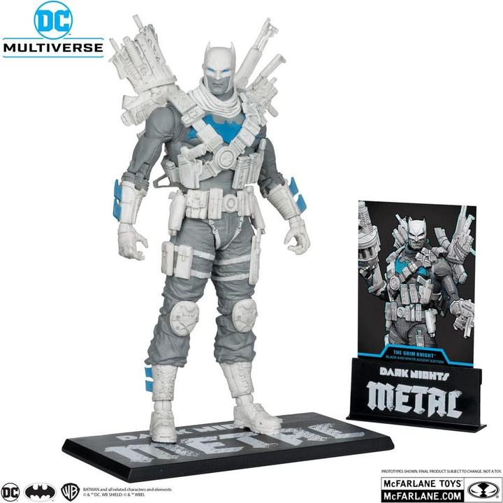 Actual product image McFarlane DC Multiverse figurine The Grim Knight (Dark Nights Metal) (Black & White Accent Edition) (Gold Labe