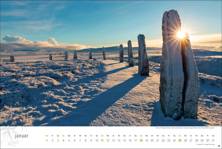 Actual product image Schottland Globetrotter Kalender 2026 - Von wilden Küsten, Seen und Bergen (Hardcover, German)