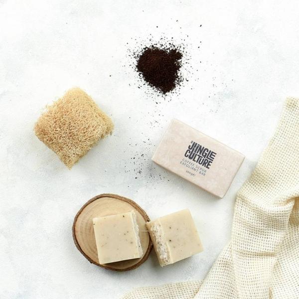 Jungle Culture - Coffee Scrub - Natürliches Peeling KörperSeife, Zero Waste (Peelingseife, Hartseife)