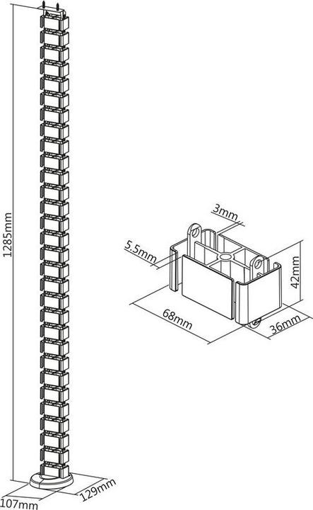 Produktbild Xantron Kabelführung (Kabelschlauch, 130 cm)