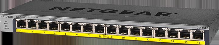 Produktbild Netgear Switch 16x GE GS116LP-100EUS unmanaged (16 Ports)