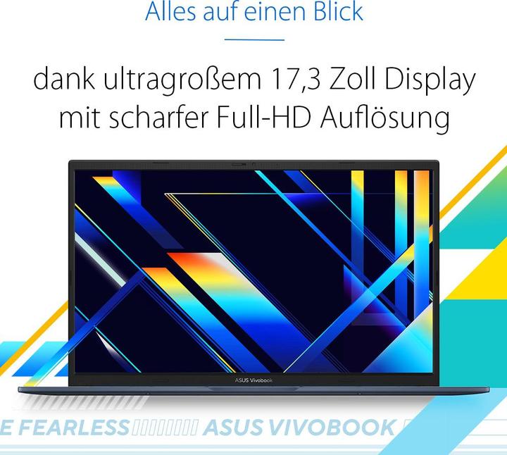Produktbild ASUS VivoBook 17 C5-120U 16 1TB X1704VA-AU828W W11H (17.28", Intel Core 5 120U, 17.18 GB, 1000 GB, DE)