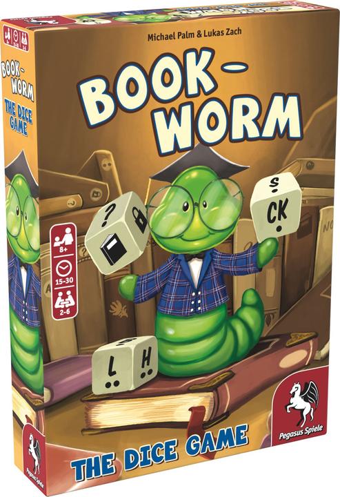 Actual product image Pegasus 18335E - Bookworm - The Dice Game GB (German)