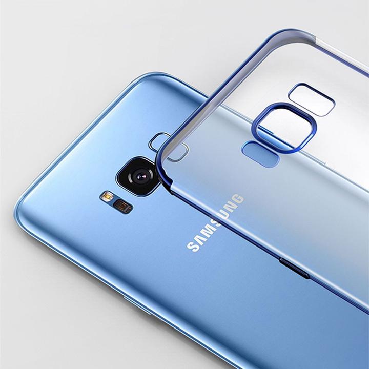Produktbild König Design Handy Hülle Schutz Case für Samsung Galaxy S8 Durchsichtig Transparent Blau Neu (Samsung Galaxy S8+)