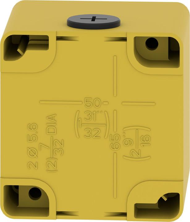 Actual product image Schneider Electric XAPK14 Empty enclosure XAP metal yellow for emergency stop/Ha - CSA (Housing)