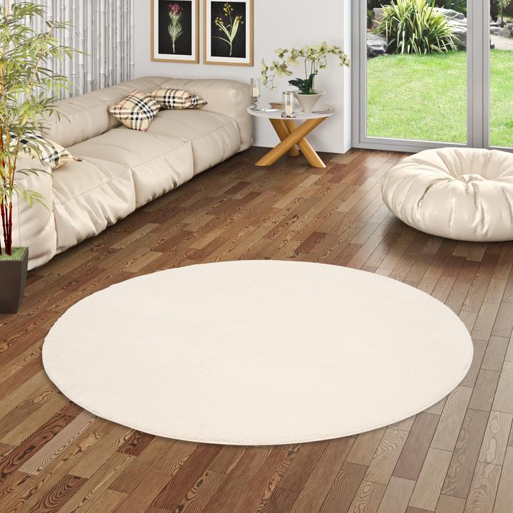 Produktbild Pergamon Luxus Super Soft Hochflor Langflor Teppich Silky Rund (160 x 160 cm)