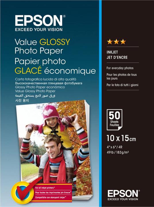 Produktbild Epson Value Glossy Fotopapier 10 x 15 cm (183 g/m², 10 x 15 cm, 1 x)