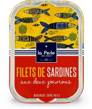 La Perle des Dieux Filetto di sardine con due peperoni (115 g)