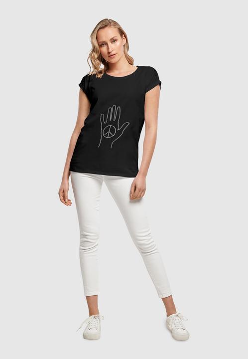 Image du produit Merchcode LadiesPeace - Tee shoulder extended Scribble Hand Black - 161409 (M)