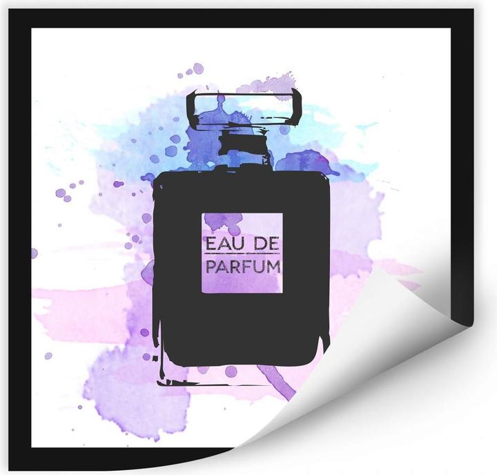 Actual product image Trenddeko Eau de Parfum Watercolor - Grey (100 x 100 cm, 70 x 70 cm, 30 x 30 cm, 50 x 50 cm)