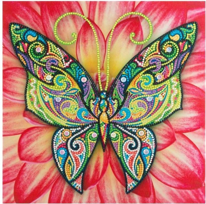 Produktbild Grafix Leinwand Diamond Painting Schmetterling