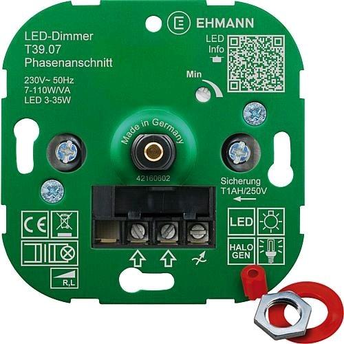 Actual product image Ehmann T3907 UP dimmer for LED and energy-saving lamps