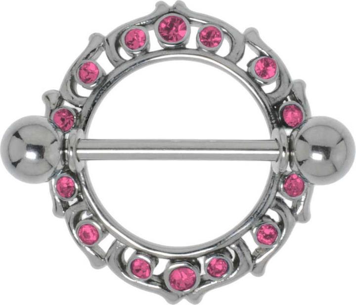 Bijouteria Brustpiercing (Edelstahl, Silber 925, Kristall)