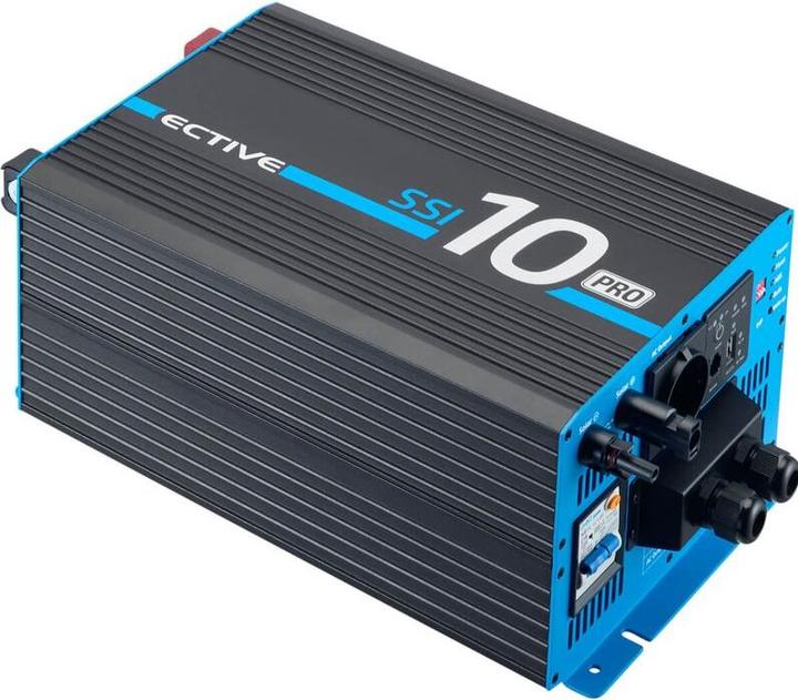 Produktbild Ective SSI 10 PRO 1000W/12V 4in1 Sinus-Wechselrichter mit Netzvorrangschaltung, Ladegerät & MPPT Laderegler