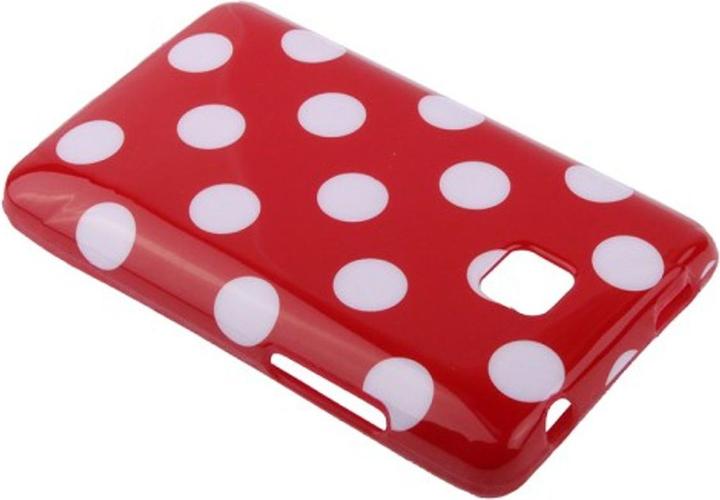 Actual product image König Design Protective cover TPU dots Case for mobile LG Optimus L3 II / E430 (Optimus L3)