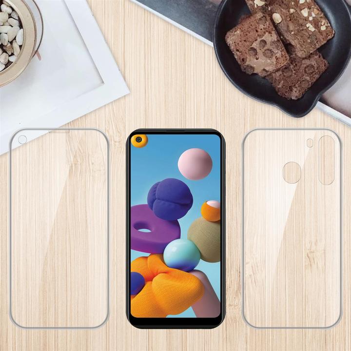 Produktbild Cadorabo TPU 360 Grad Case Cover (Samsung Galaxy A21)