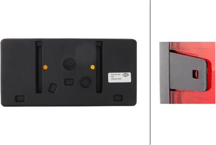 Actual product image Hella Tail light left bulb technology for VW AUDI KIA