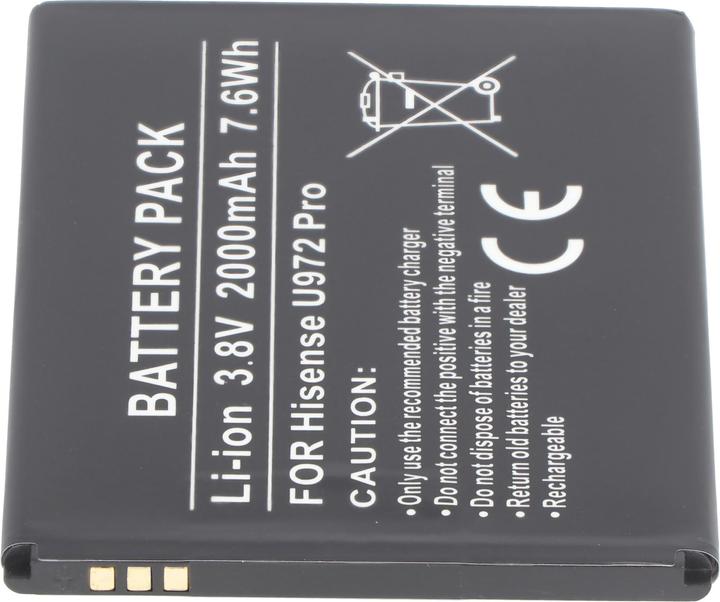 Actual product image AccuCell Akku Hisense U972 Pro, Li38200F