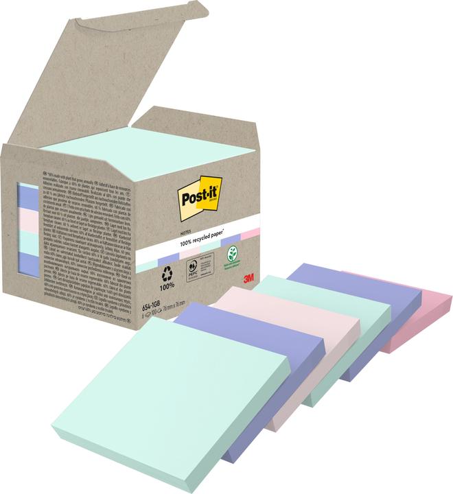 Actual product image Post-it Recycling Notes (76 x 76 mm)