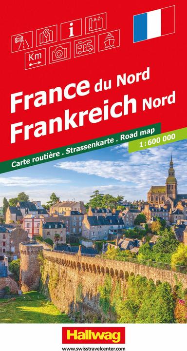 Produktbild Frankreich Nord Strassenkarte 1:600 000
