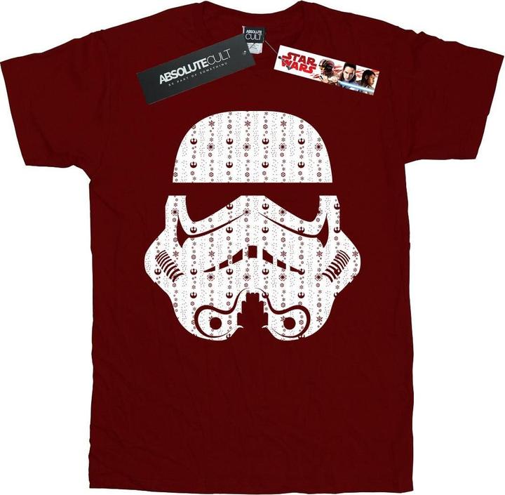 Star Wars Christmas Stormtrooper Helmet TShirt Jungen