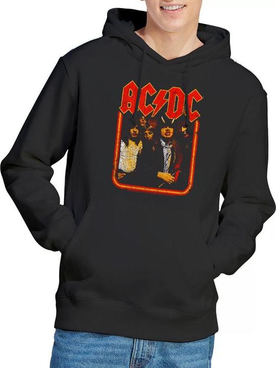 Immagine prodotto AC/DC Felpa con Cappuccio Group Distressed Uomo (XXL)