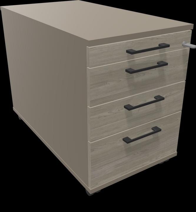 Image du produit Narbutas Caisson à roulettes Optima 8665 (430 x 800 x 594 mm)